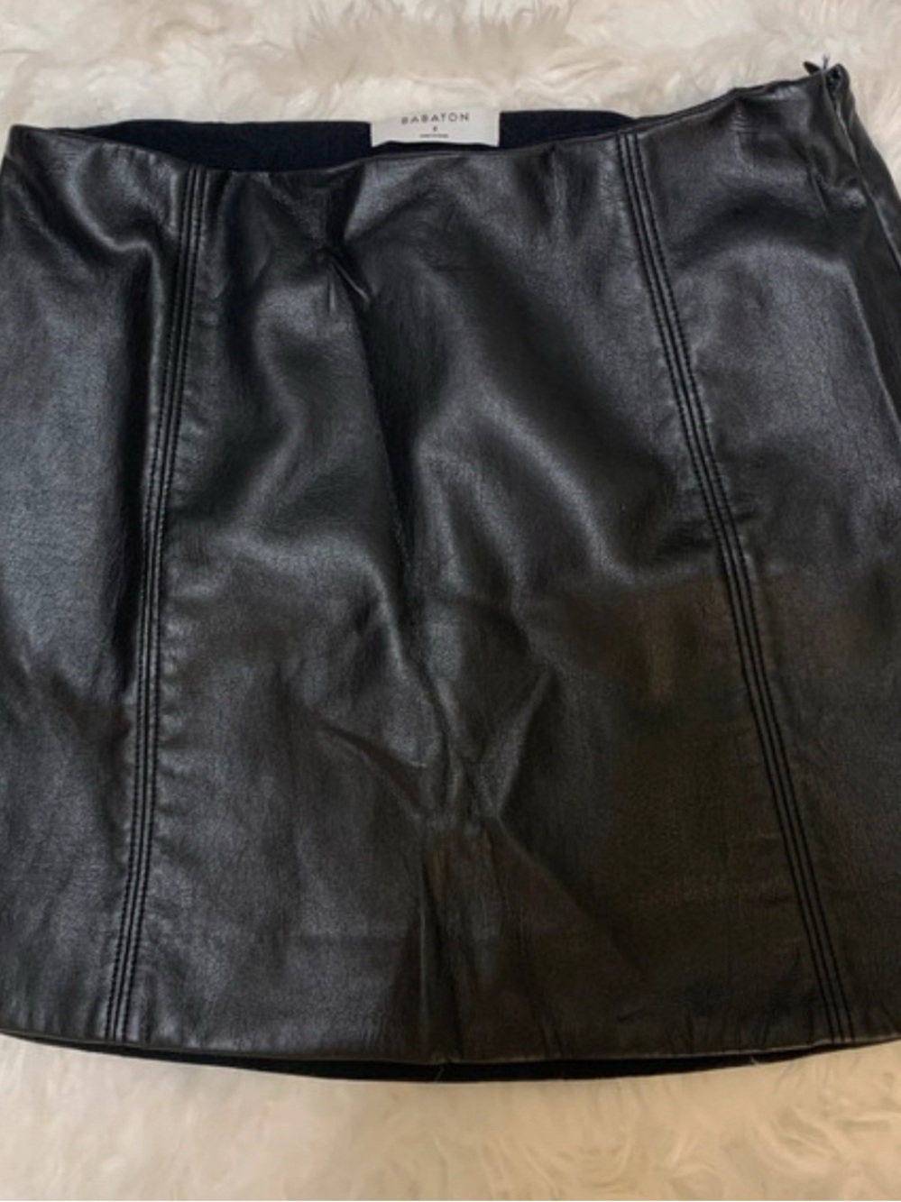 Babaton pleather skirt